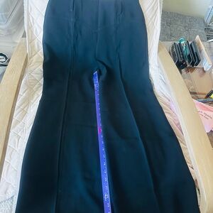 cinq a sept Black Flared Maxi Skirt-Trousers